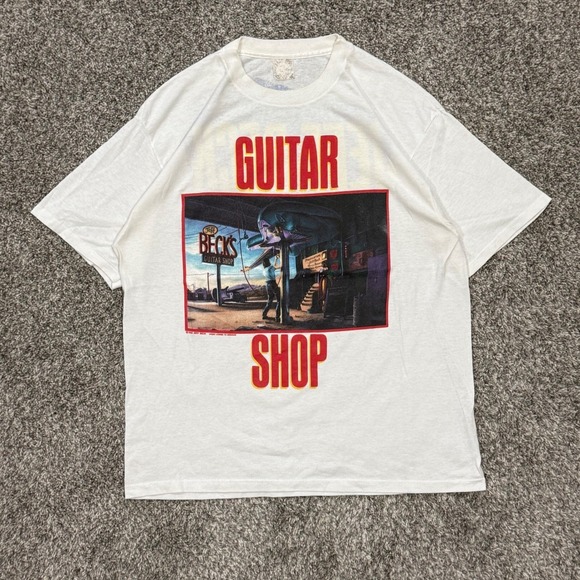 Brockum Other - Vintage 1989 Jeff Beck Guitar Shop Shirt Brockum White Single Stitch Mens XL
